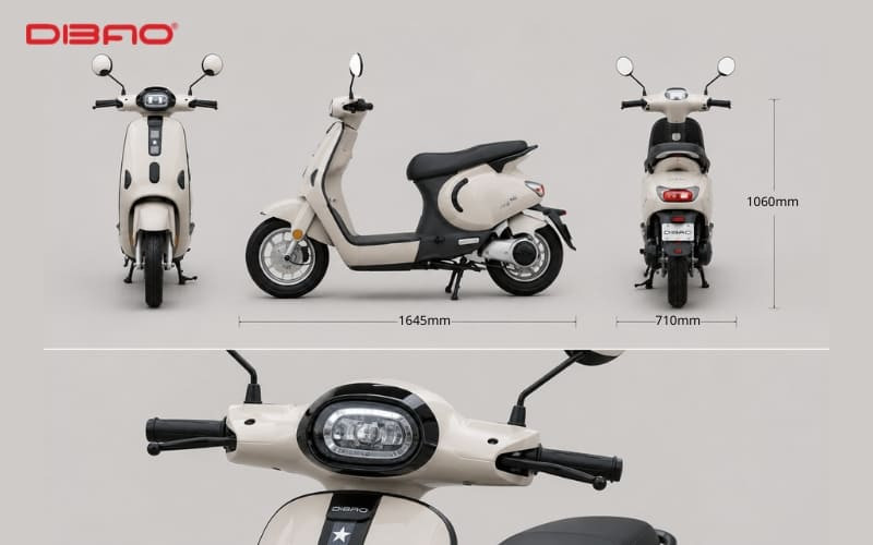 xe m&aacute;y điện Dibao M1P 240